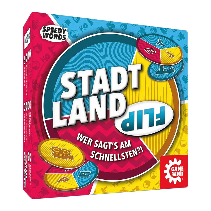 Stadt Land Flip (DE/EN/FR/IT) - Game Factory - Board Games