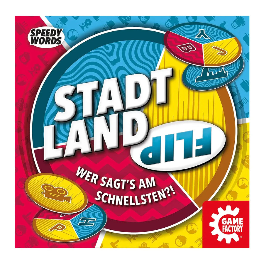 Stadt Land Flip (DE/EN/FR/IT) - Game Factory - Board Games