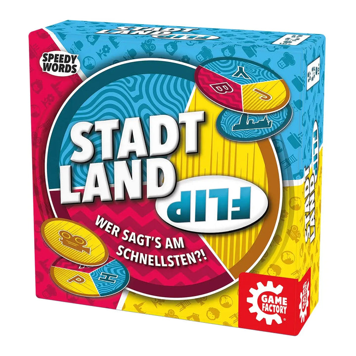 Stadt Land Flip (DE/EN/FR/IT) - Game Factory - Board Games