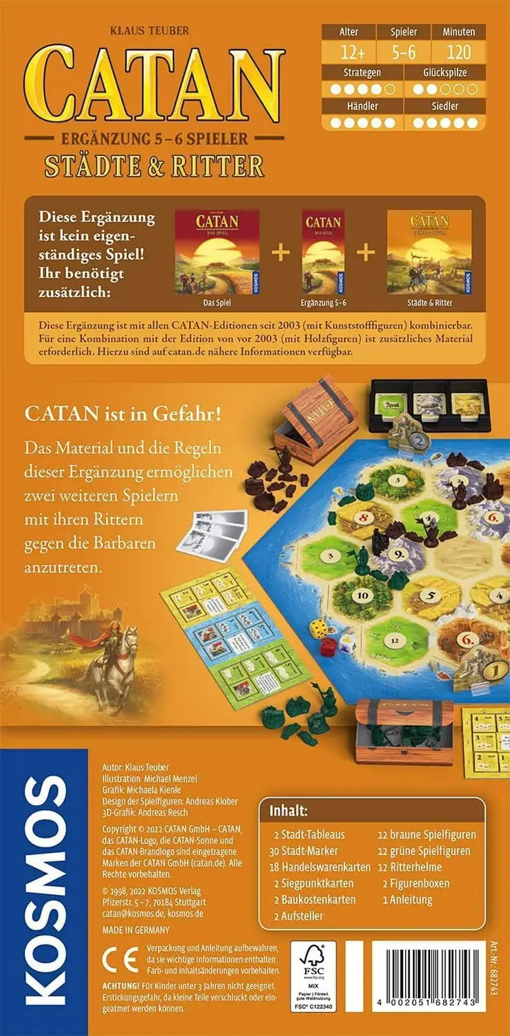 Catan: Städte & Ritter 5-6 Spieler (DE) - Kosmos - Board Games