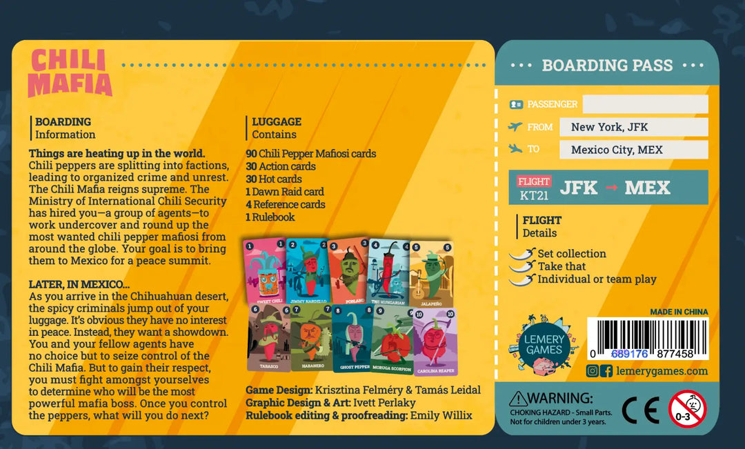 Chili Mafia (EN) - Lemery Games - Board Games