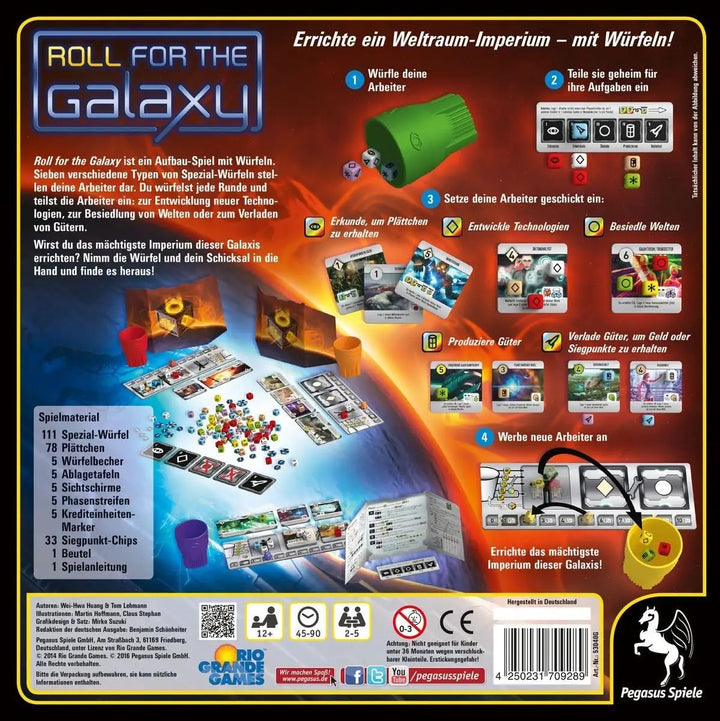 Roll for the Galaxy (DE) - Pegasus Spiele - Board Games
