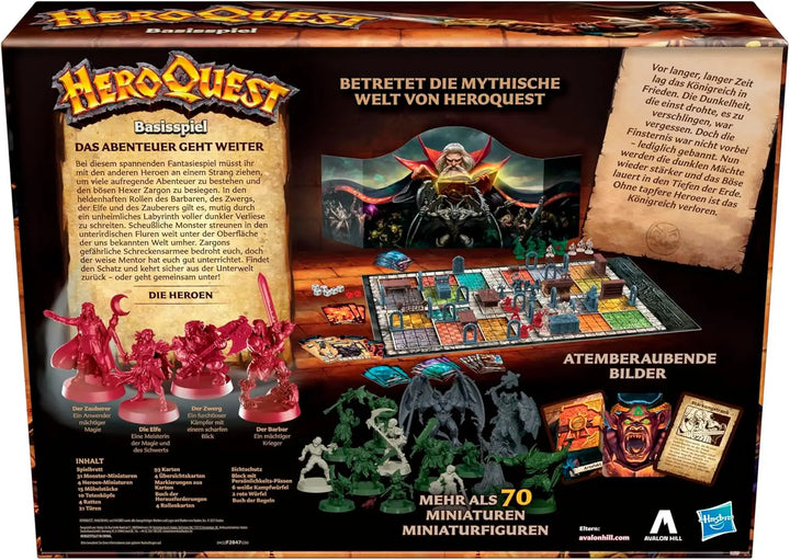 HeroQuest: Bassisspiel (DE) - Avalon Hill Games - Board Games