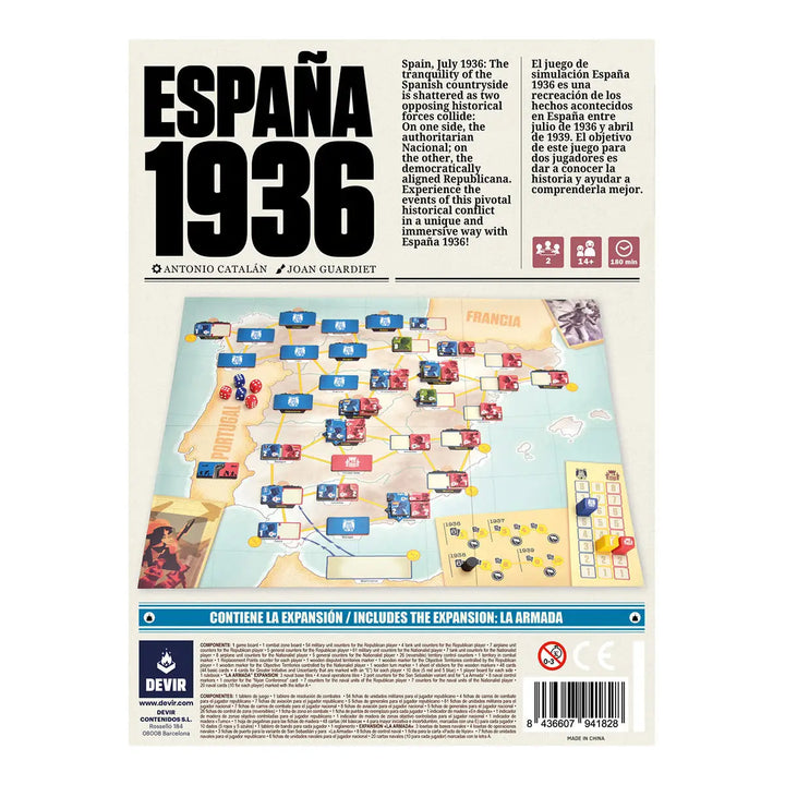 Espana 1936: 2nd Edition (EN) - Devir - Board Games