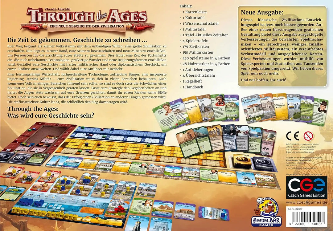 Through the Ages: Eine neue Geschichte der Zivilisation (DE) - Czech Games Edition - Board Games