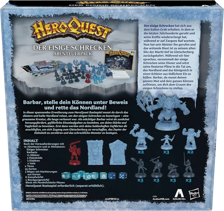 HeroQuest: Der eisige Schrecken (DE) - Avalon Hill Games - Board Games
