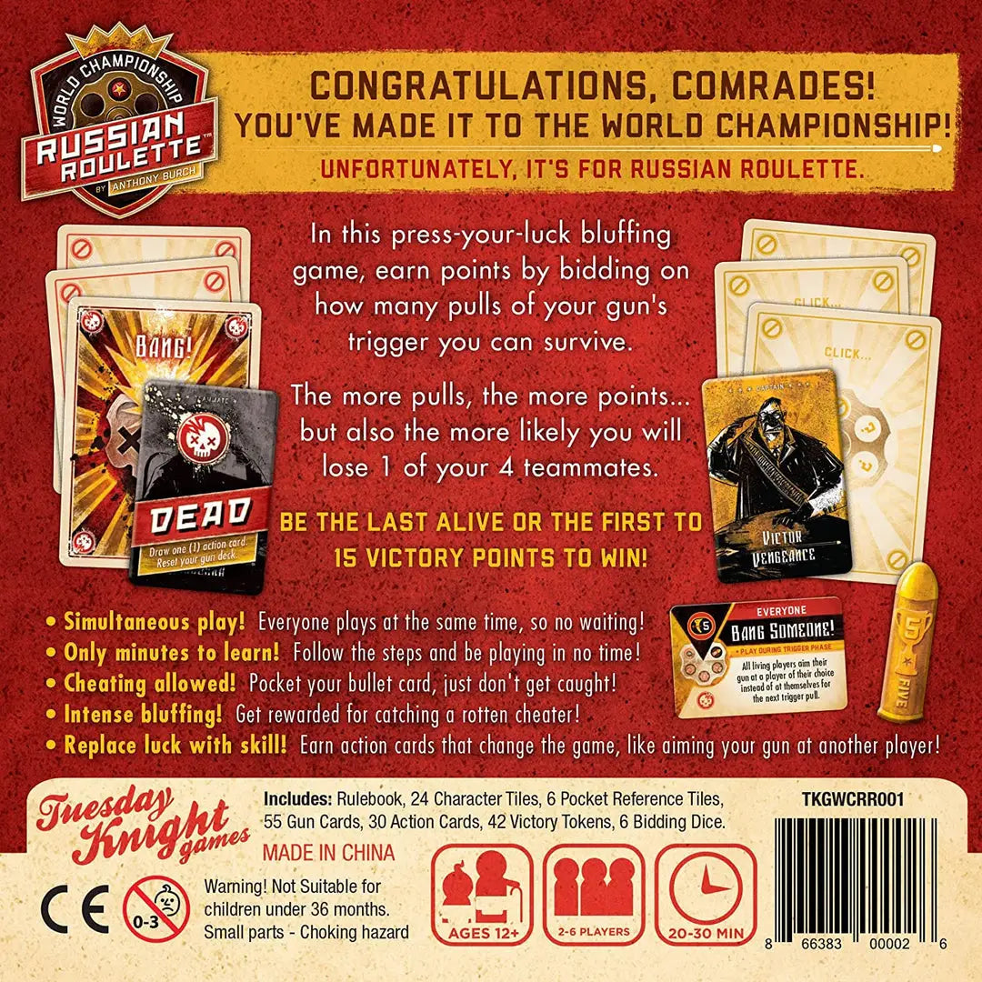 World Championship Russian Roulette (EN) - Tuesday Knight Games - Board Games