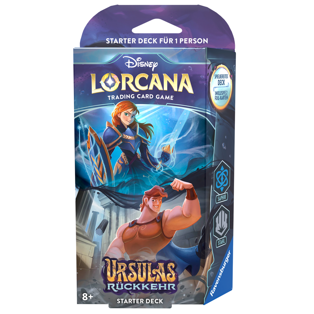 Disney Lorcana: Ursula's Rückkehr - Saphir/Stahl - Starter Deck (DE)