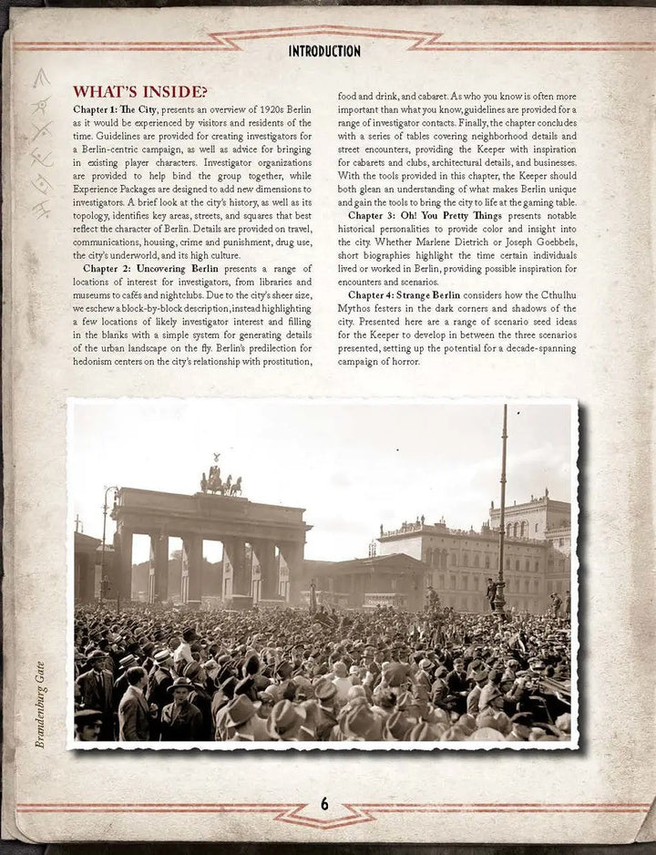 Call of Cthulhu RPG: Berlin - The Wicked City (EN) - Chaosium Inc. - Roleplaying Games