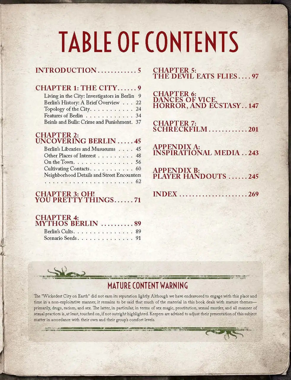 Call of Cthulhu RPG: Berlin - The Wicked City (EN) - Chaosium Inc. - Roleplaying Games