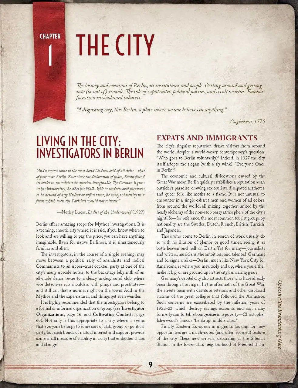 Call of Cthulhu RPG: Berlin - The Wicked City (EN) - Chaosium Inc. - Roleplaying Games