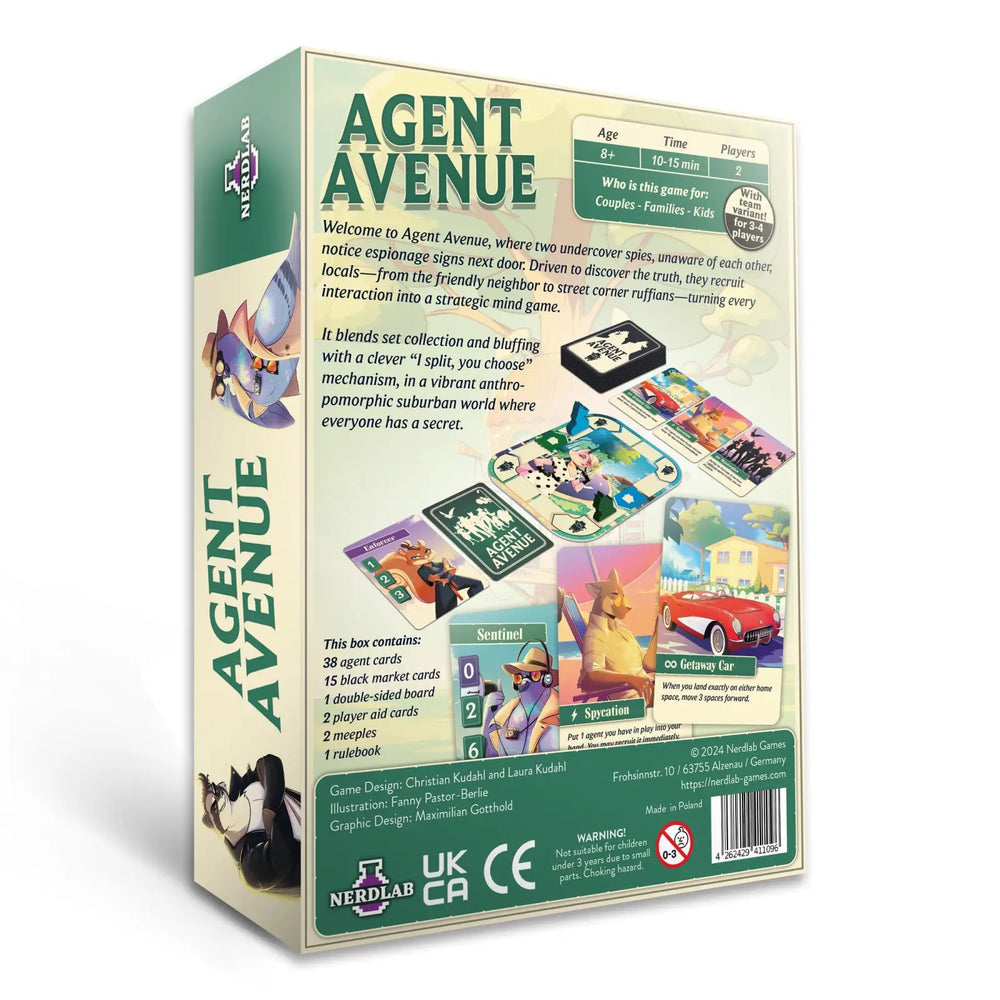Agent Avenue (DE) - Nerdlab Games - Board Games