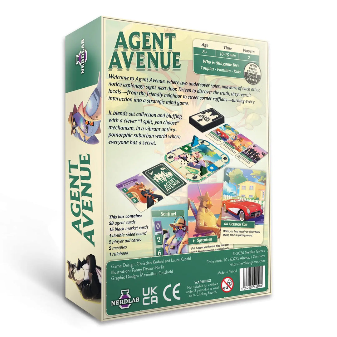 Agent Avenue (DE) - Nerdlab Games - Board Games