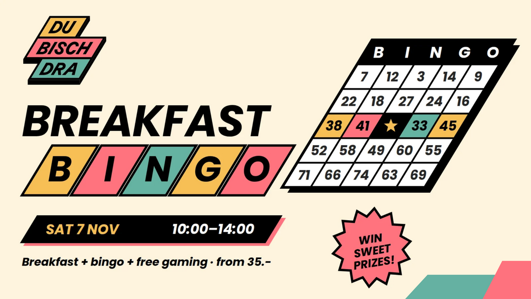 Breakfast Bingo 7 November