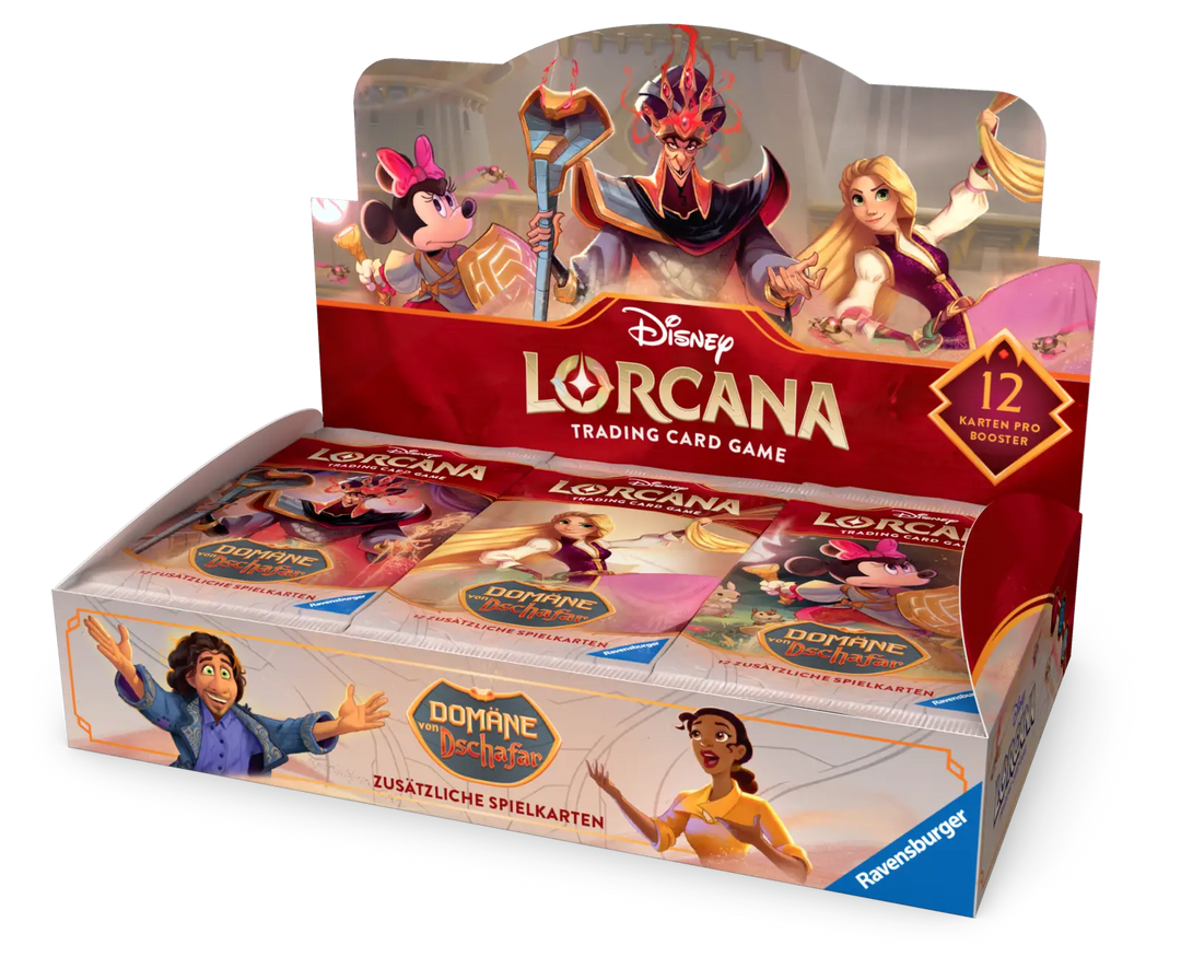 Disney Lorcana: Domäne von Dschafar - Booster Display Case (4 Displays) (DE) - Ravensburger - Card Games