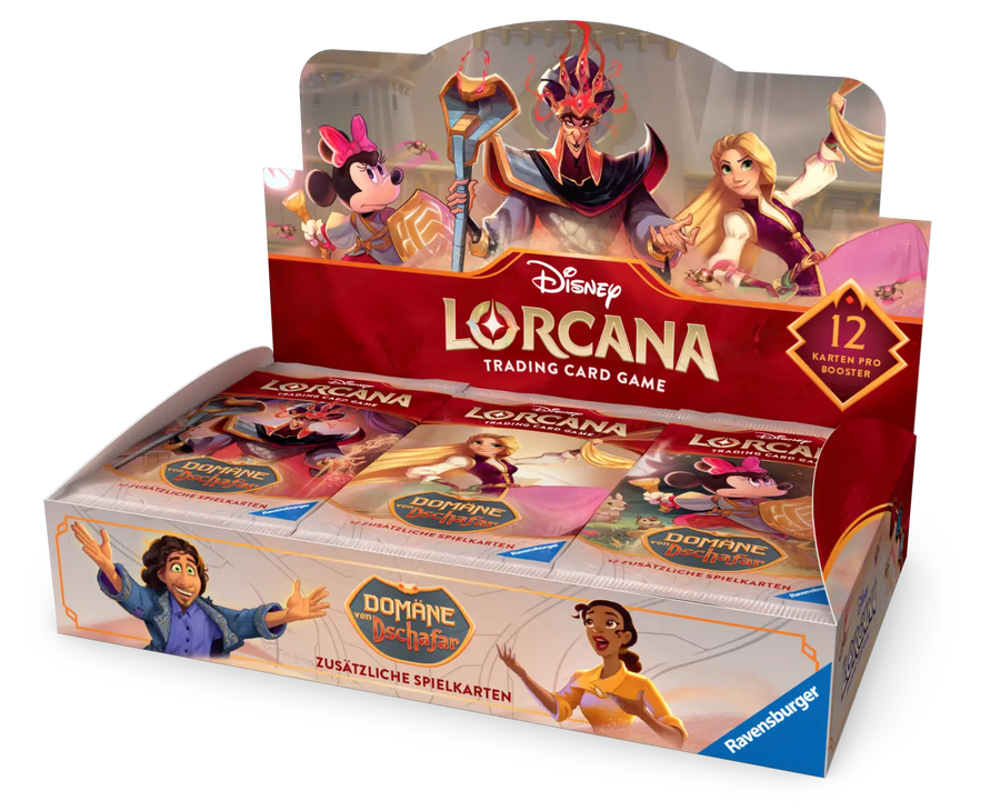 Disney Lorcana: Domäne von Dschafar - Booster Display Case (4 Displays) (DE) - Ravensburger - Card Games