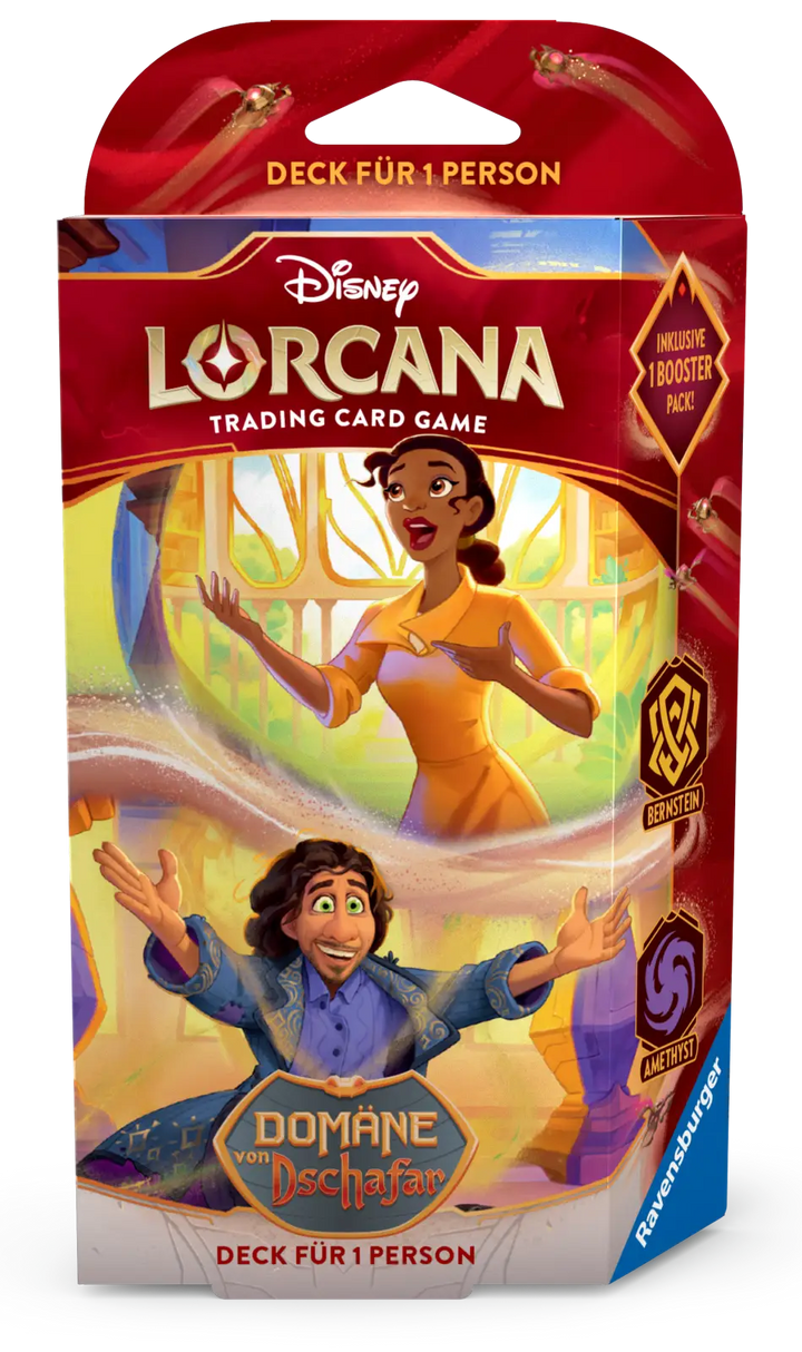 Disney Lorcana: Domäne von Dschafar - Bernstein/Amethyst - Starter Deck (DE) - Ravensburger - Card Games