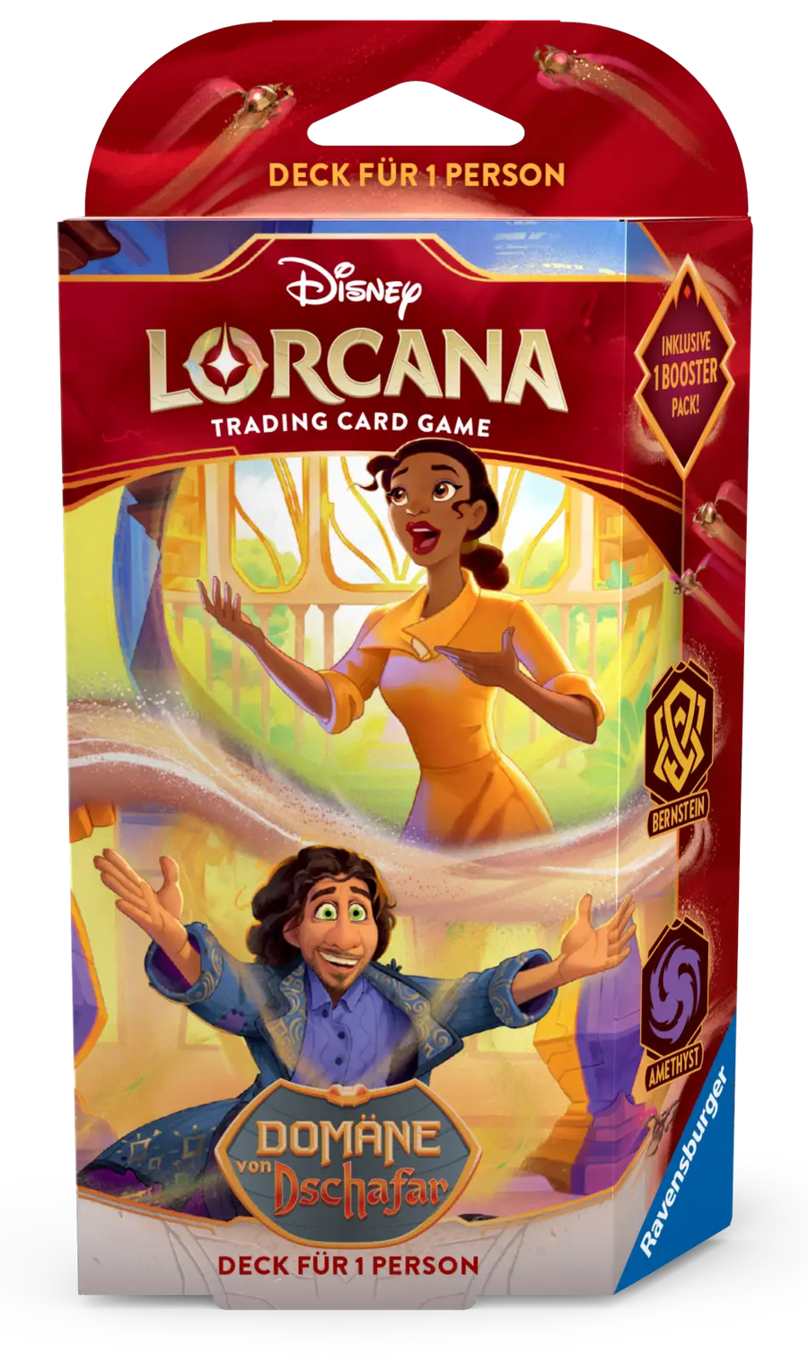 Disney Lorcana: Domäne von Dschafar - Bernstein/Amethyst - Starter Deck (DE) - Ravensburger - Card Games