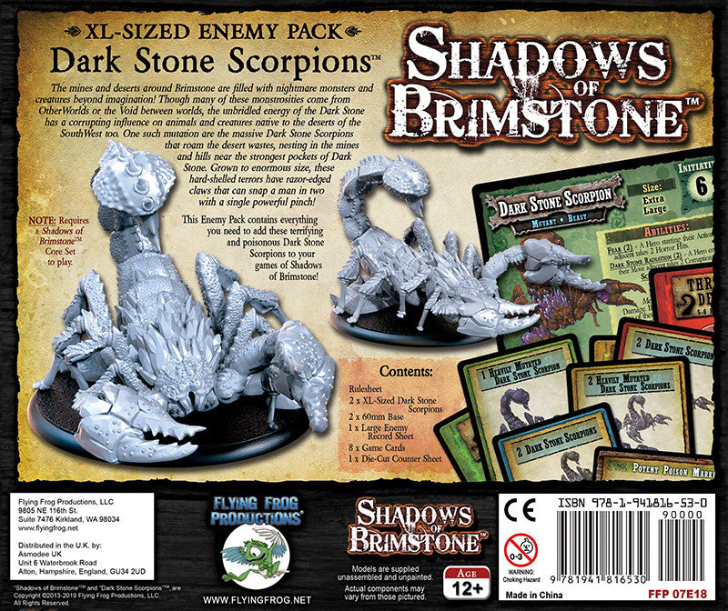 Shadows of Brimstone: Dark Stone Scorpions (EN)