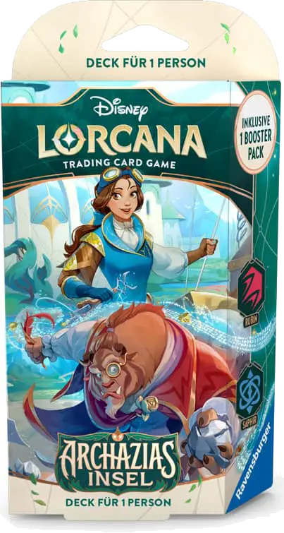 Disney Lorcana: Archazias Insel - Rubin/Saphir - Starter Deck (DE) - Ravensburger - Card Games