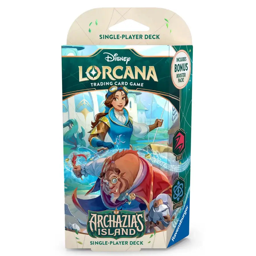 Disney Lorcana: Archazia’s Island - Ruby/Sapphire - Starter Deck (EN) - Ravensburger - Card Games