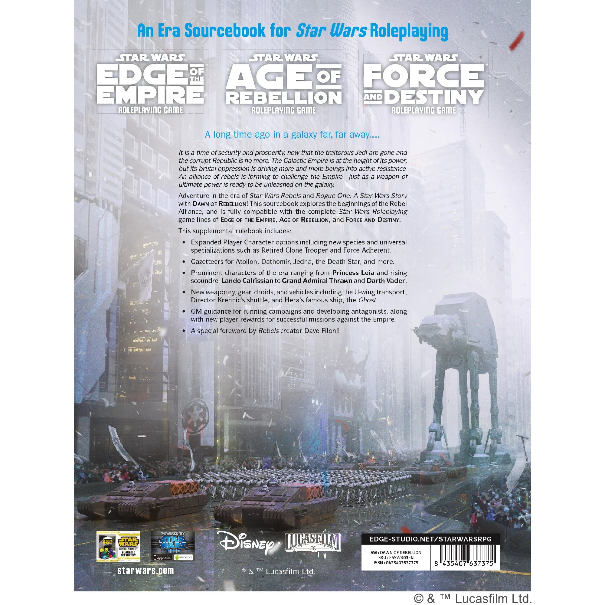 Star Wars RPG: Dawn of the Rebellion (EN)