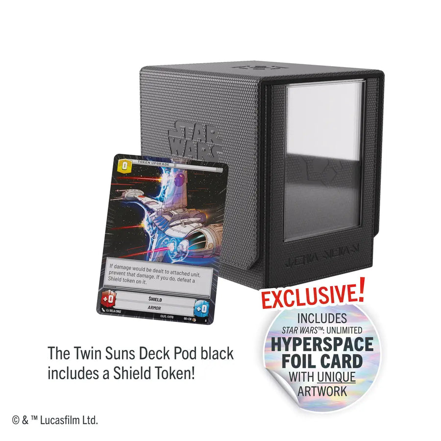Deck Pod: Star Wars Unlimited - Twin Suns - Black - Gamegenic - Accessories