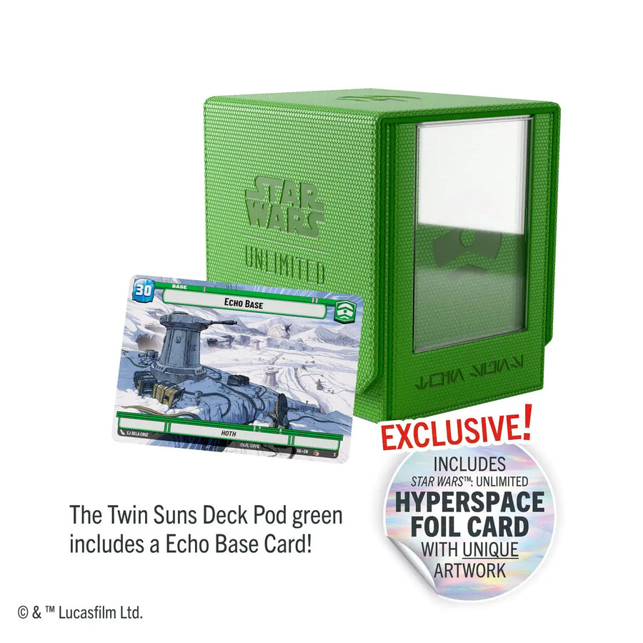 Deck Pod: Star Wars Unlimited - Twin Suns - Green - Gamegenic - Accessories