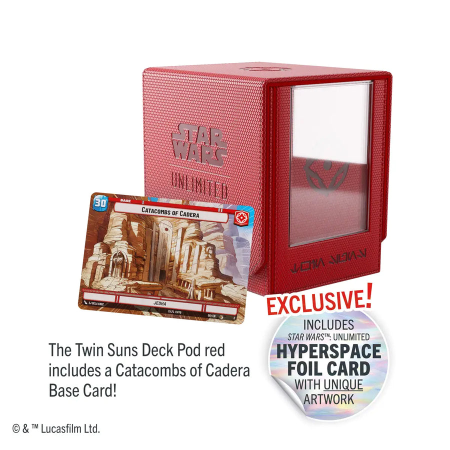 Deck Pod: Star Wars Unlimited - Twin Suns - Red - Gamegenic - Accessories