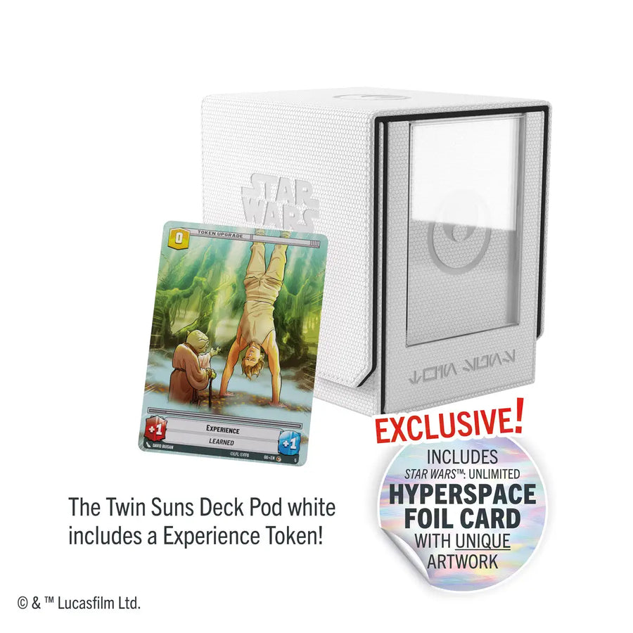 Deck Pod: Star Wars Unlimited - Twin Suns - White/Black - Gamegenic - Accessories