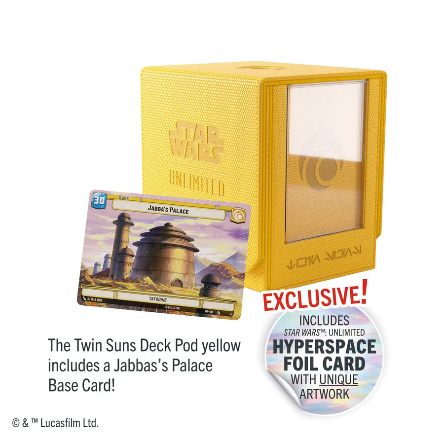 Deck Pod: Star Wars Unlimited - Twin Suns - Yellow - Gamegenic - Accessories