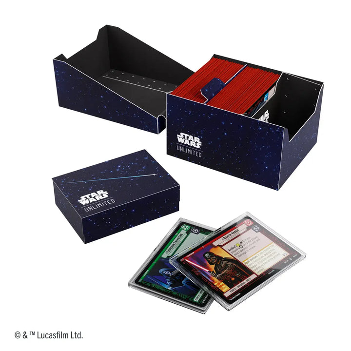 Soft Crate: Star Wars Unlimited - Twin Suns - Card Back - Blue - Gamegenic - Accessories