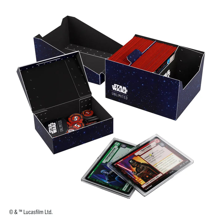 Soft Crate: Star Wars Unlimited - Twin Suns - Card Back - Blue - Gamegenic - Accessories