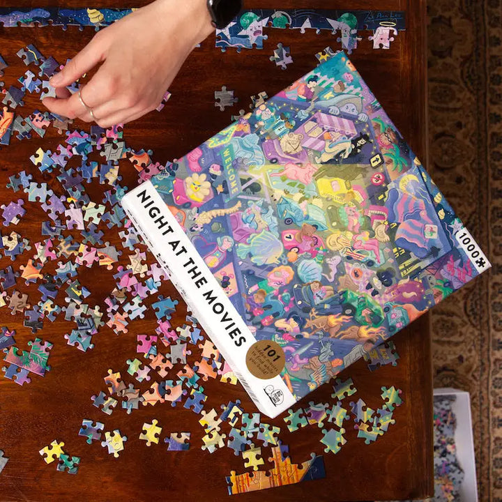 Puzzle: Night At The Movies (1000pcs) - Big Potatoe Games - Board Games