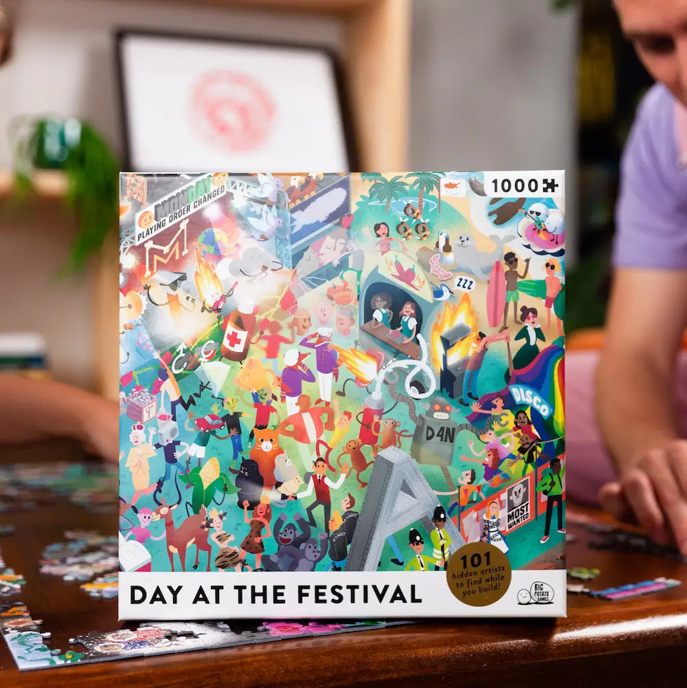 Puzzle: Day at the Festival (1000pcs) - Big Potatoe Games - Board Games