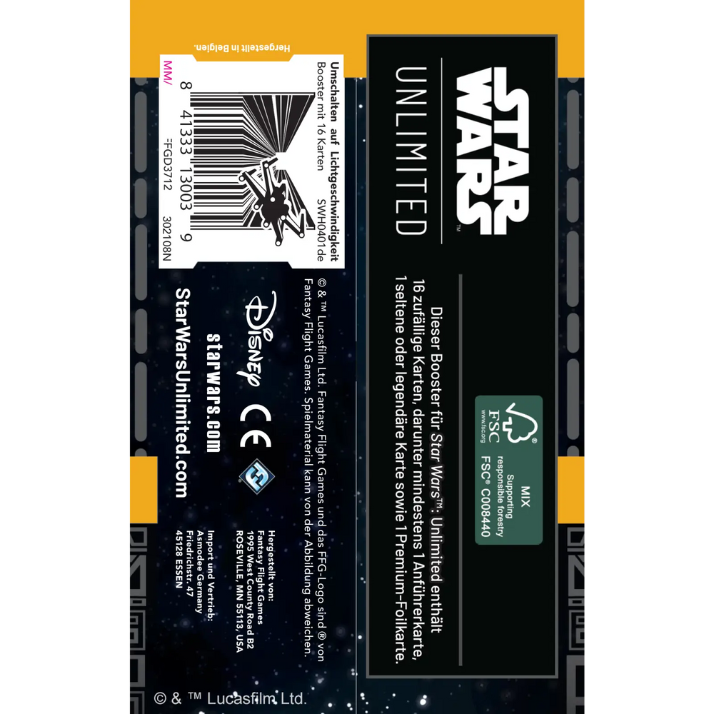 Star Wars: Unlimited - Umschalten auf Lichtgeschwindigkeit - Booster (DE) - Fantasy Flight Games - Card Games