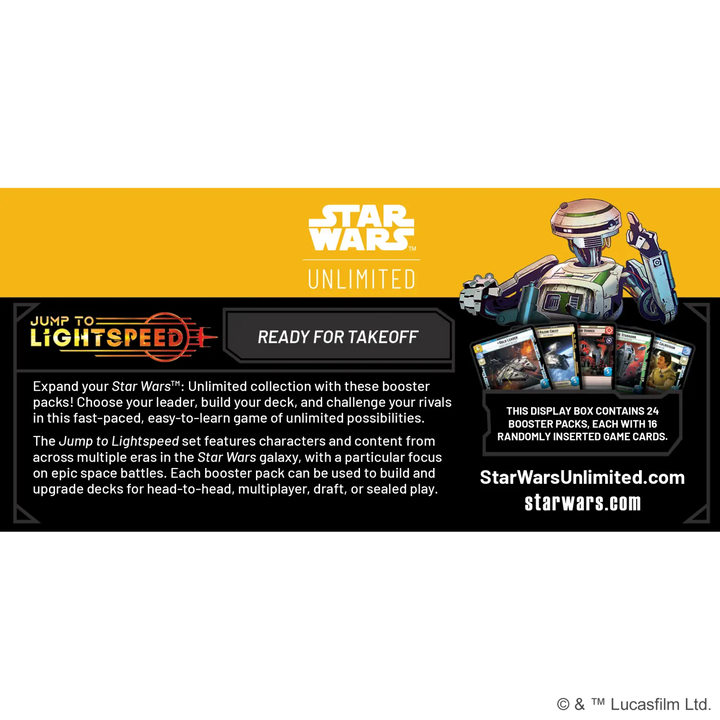 Star Wars: Unlimited - Jump to Lightspeed - Display (24 Booster) (EN) - Fantasy Flight Games - Card Games