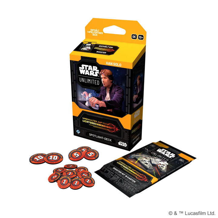 Star Wars: Unlimited - Umschalten auf Lichtgeschwindigkeit- Spotlight Starter Deck - Han Solo (DE) - Fantasy Flight