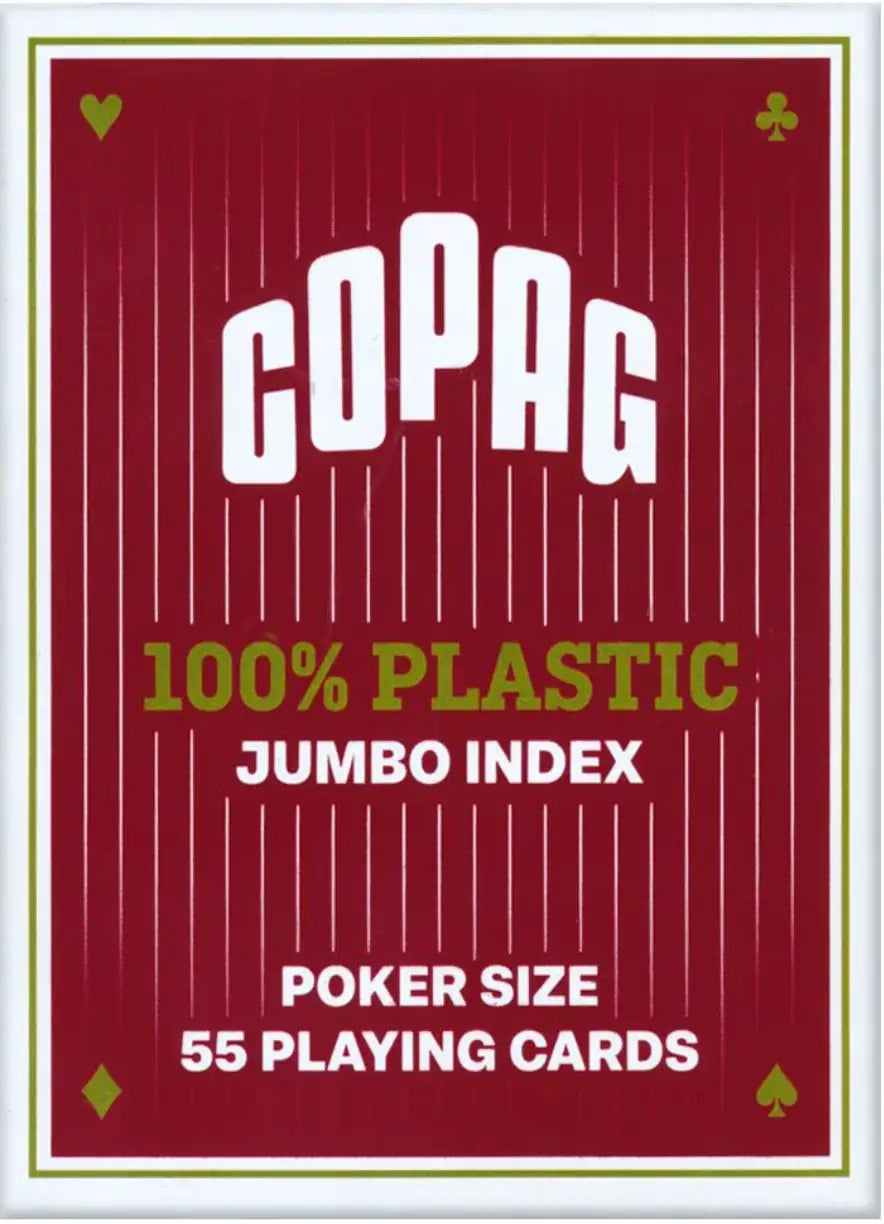 Playing Cards: Jumbo - Poker - Red - COPAG - Board Games