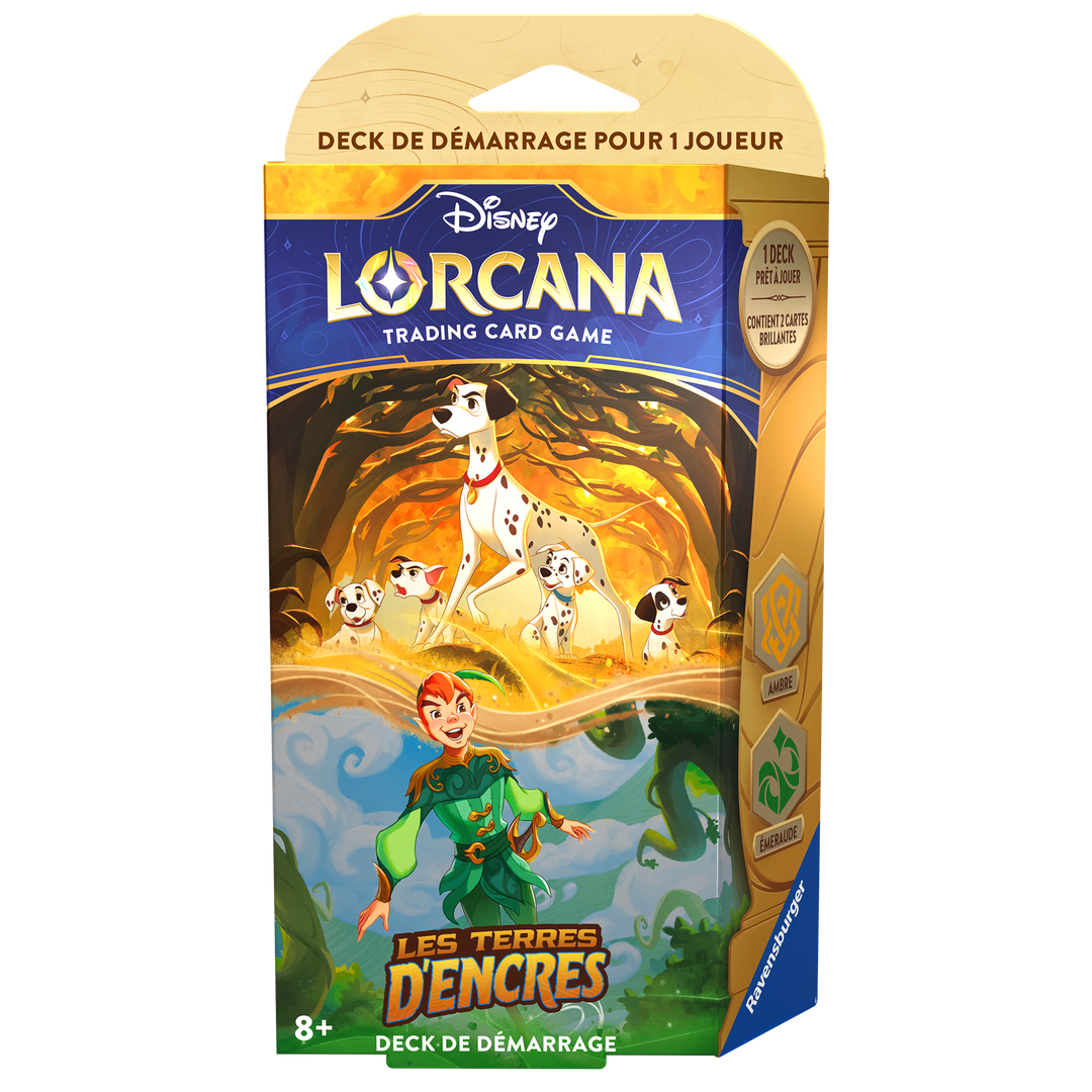 Disney Lorcana: Les Terres Dencres - Amber/Emerald - Starter Deck (FR)