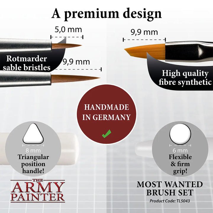 The Army Painter: Brush Set - Most Wanted - The Army Painter - Accessories