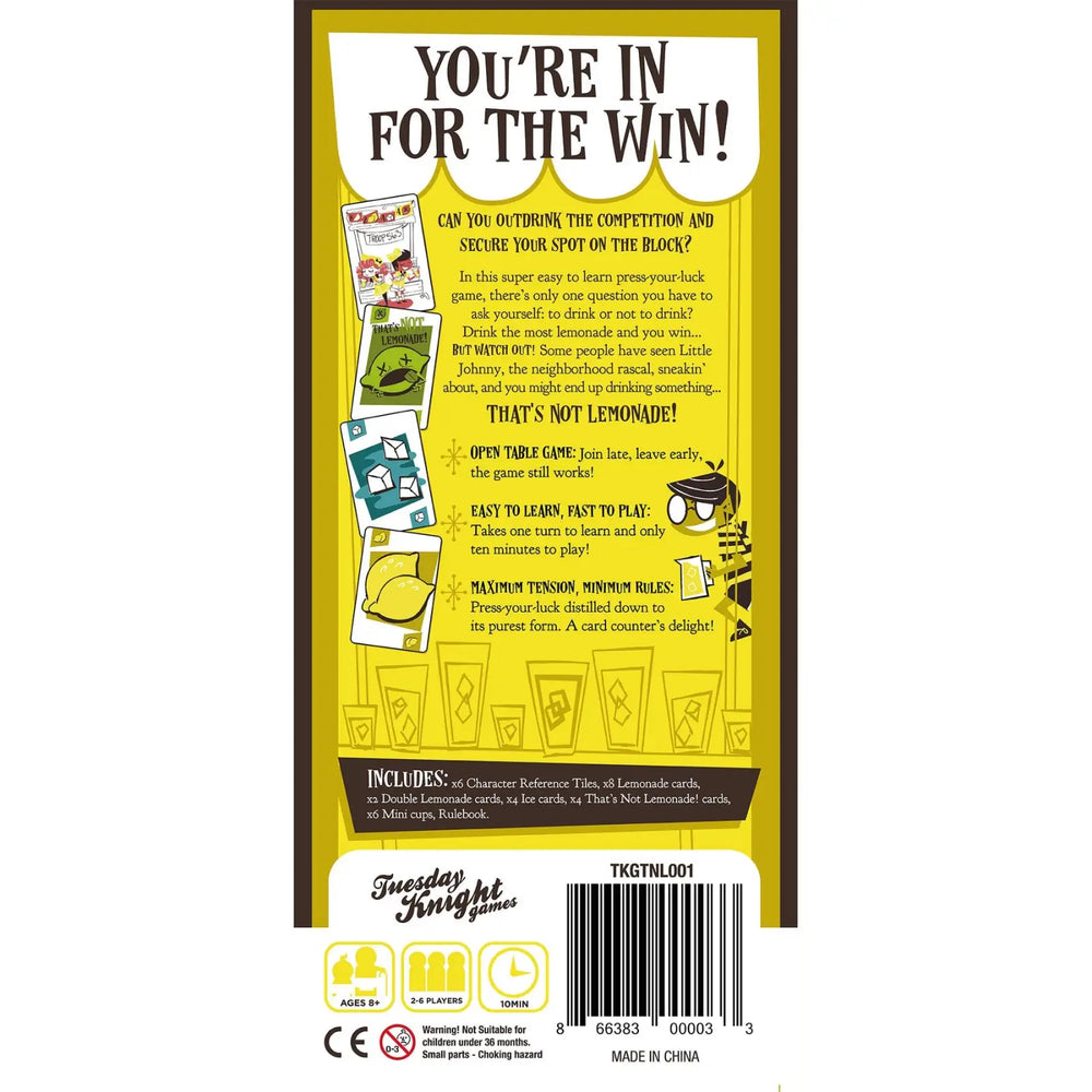 Thats not Lemonade (EN) - Tuesday Knight Games - Board Games