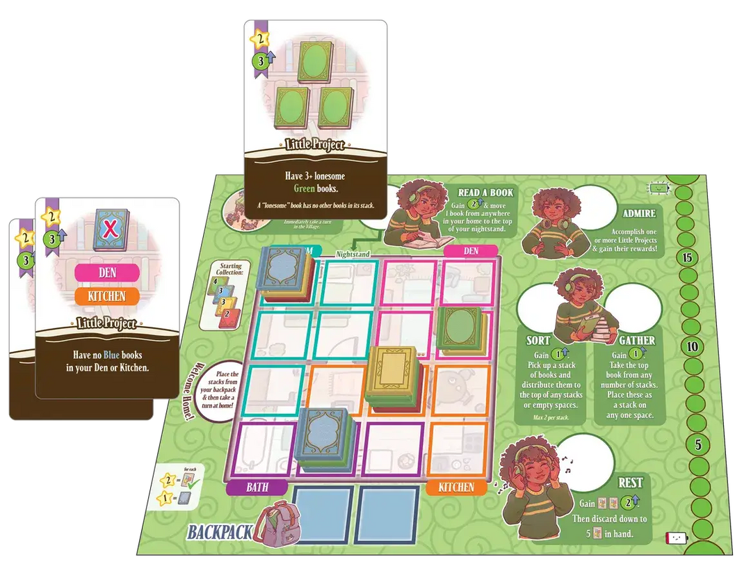 A Place for all my Books (EN) - Smirk & Dagger Games - Board Games