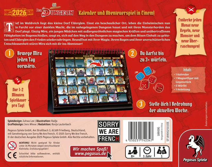 Abenteuer 365: Der Dungeon 2026 (DE) Sorry We Are French Board Games
