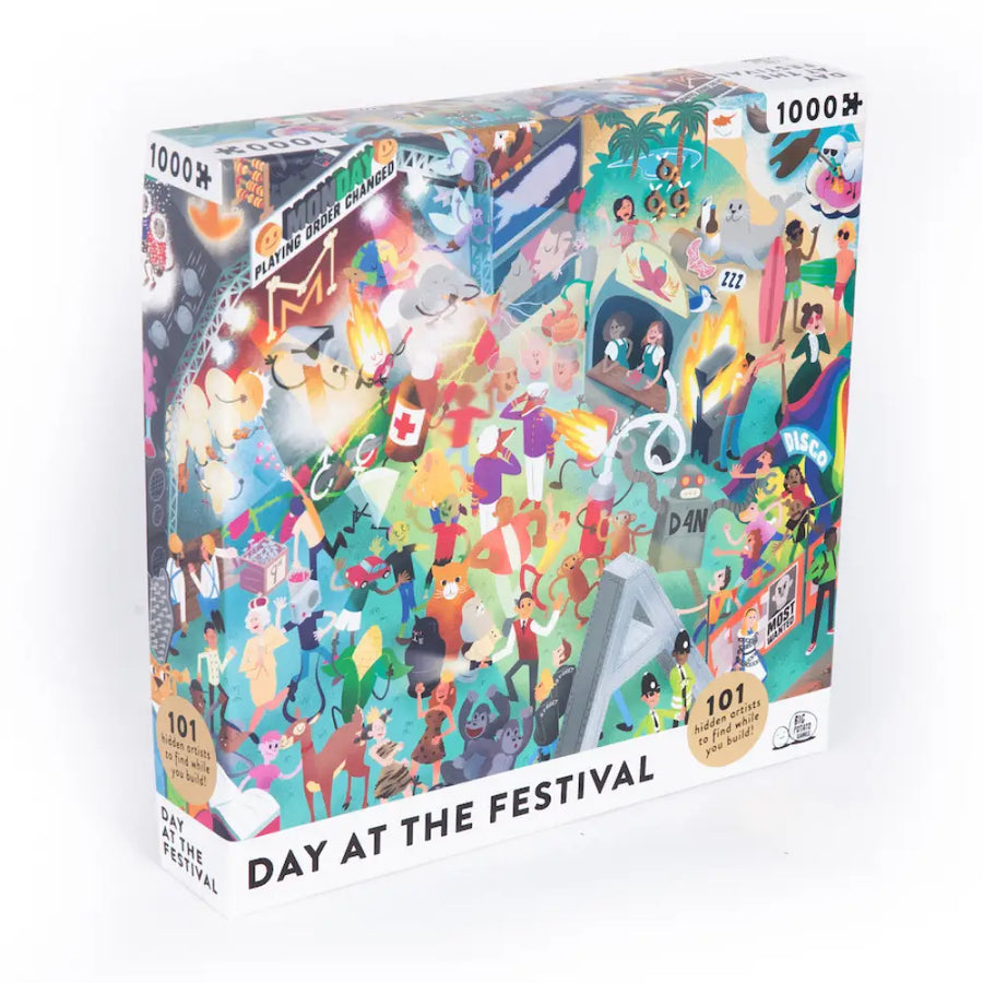 Puzzle: Day at the Festival (1000pcs) - Big Potatoe Games - Board Games