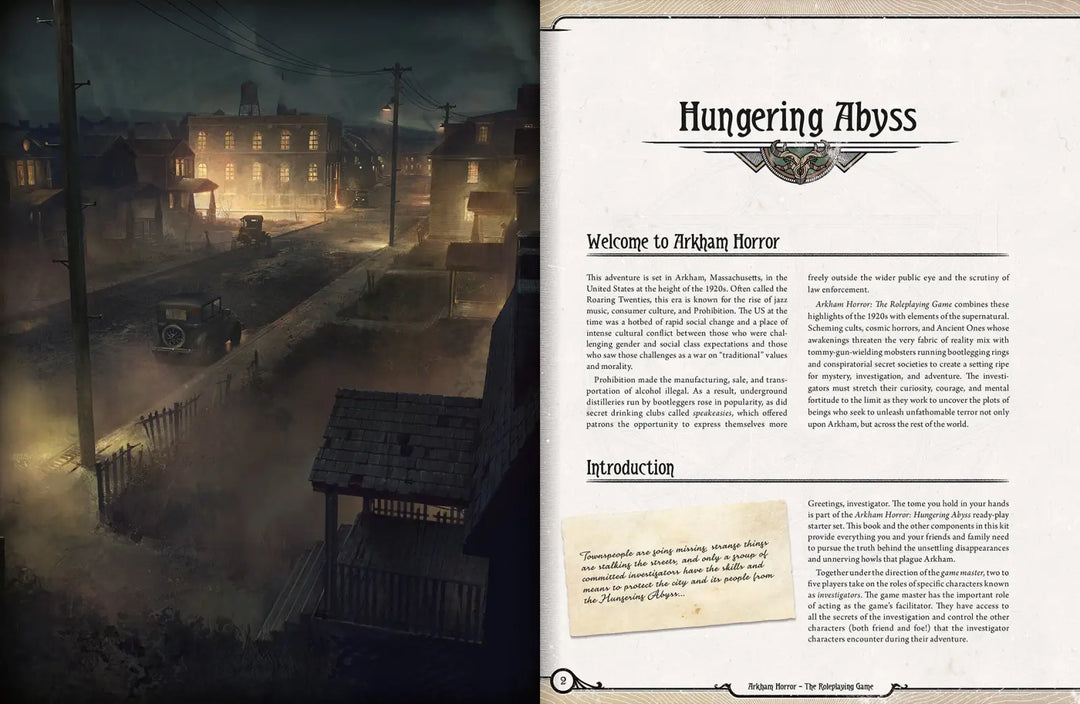 Arkham Horror RPG: Starter Set - Hungering Abyss (EN) - Edge Studios - Roleplaying Games