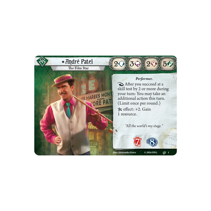 Arkham Horror: The Card Game - Investigator Deck - Andre Patel (EN) - Fantasy Flight Games - Board Games