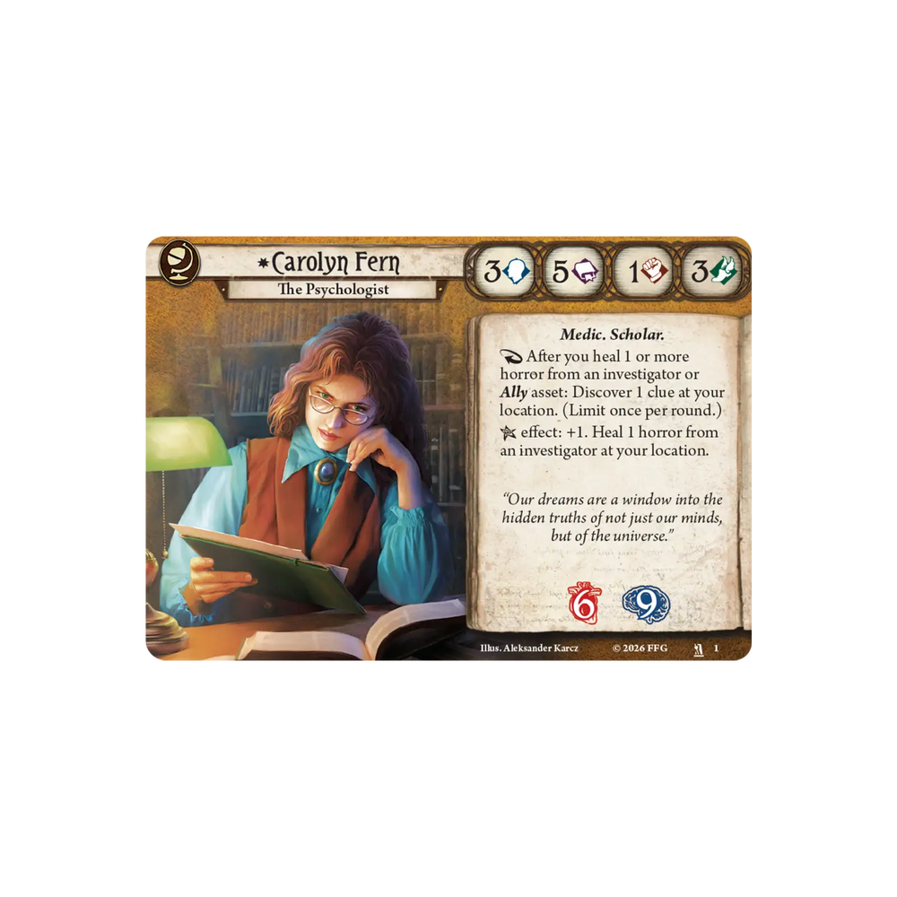 Arkham Horror: The Card Game - Investigator Deck - Carolyn Fern (EN) - Fantasy Flight Games - Board Games