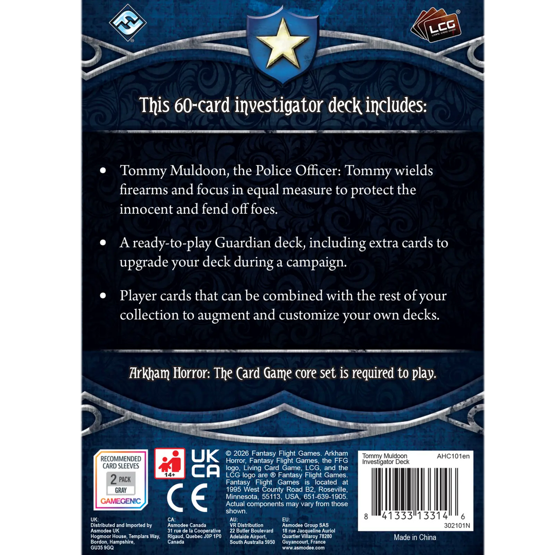 Arkham Horror: The Card Game - Investigator Deck - Tommy Muldoon (EN) - Fantasy Flight Games - Board Games