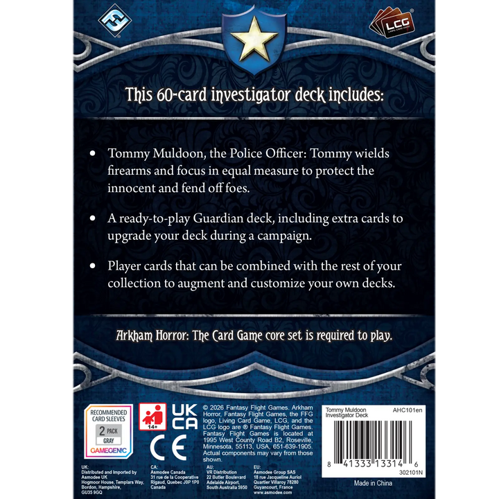 Arkham Horror: The Card Game - Investigator Deck - Tommy Muldoon (EN) - Fantasy Flight Games - Board Games